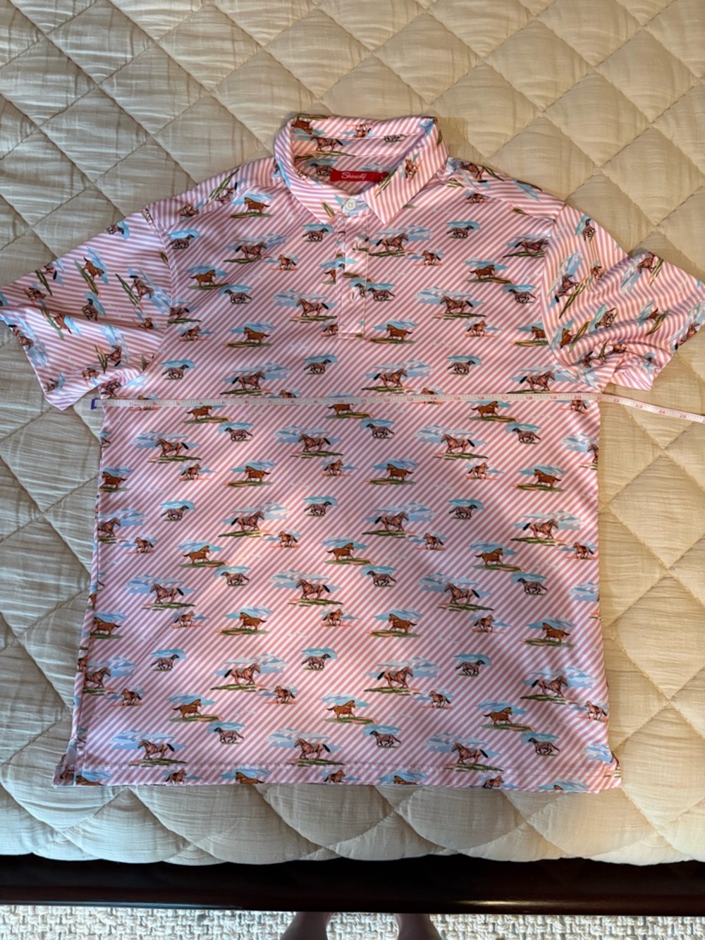 Men's Shinesty ‘The Supreme Steed’ Polo Shirt Size L